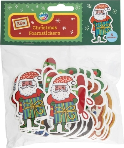 Pegatinas navideñas de espuma CCG 25 uds.