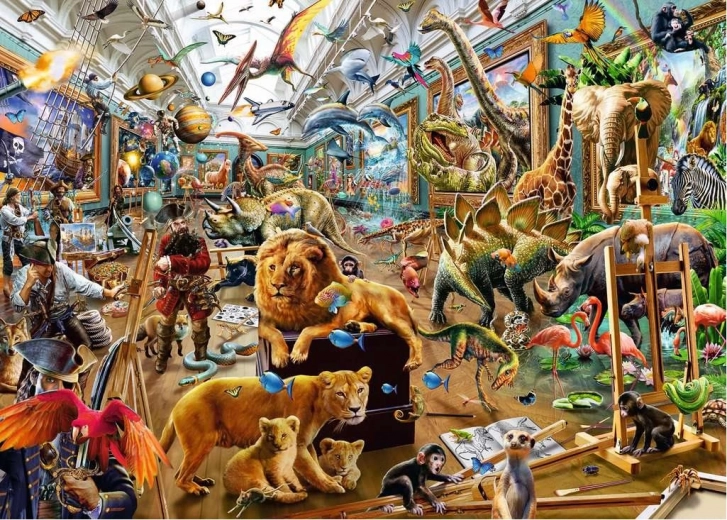 Puzzle Ravensburger Caos en la galería 1000 piezas