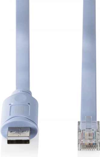 Conexión directa USB‑A → RJ45 para interfaz de consola