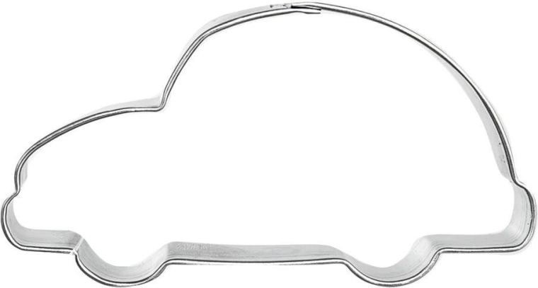 Cortador de galletas con forma de coche de acero inoxidable 7,5 cm
