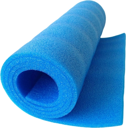 Esterilla Acra para ejercicio 180 × 50 cm, 8 mm, azul - 1 unidad