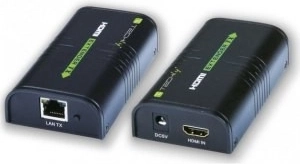 Extensor/divisor HDMI por Ethernet hasta 120 m, negro