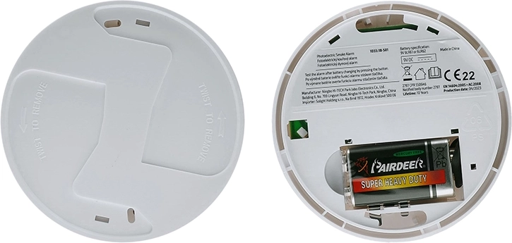 Instalación sencilla y alimentación mediante batería de 9 V