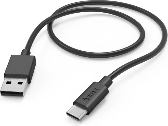 Cable de carga y datos Hama USB-A a USB-C 1 m negro