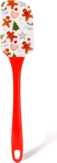 Espátula de cocina navideña con cabezal de silicona