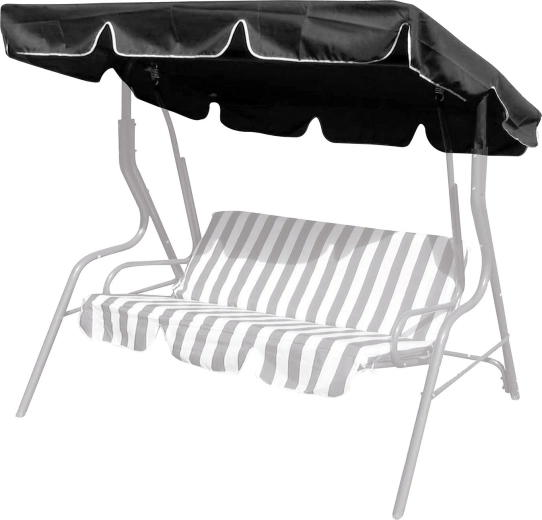 Tejadillo de repuesto para columpio de jardín 163 × 110 cm antracita
