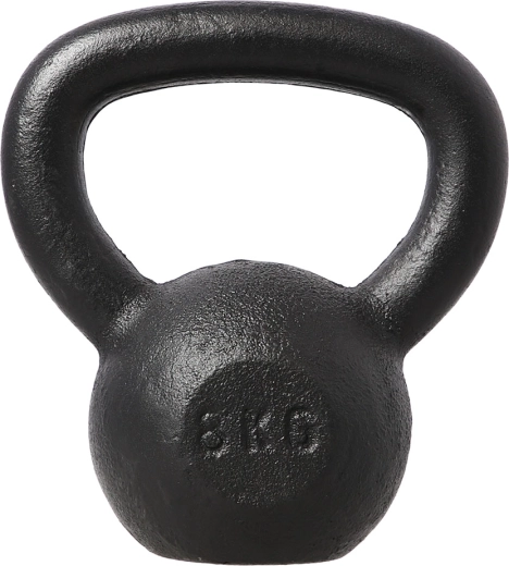 Kettlebell de hierro fundido HMS 8 kg, negro