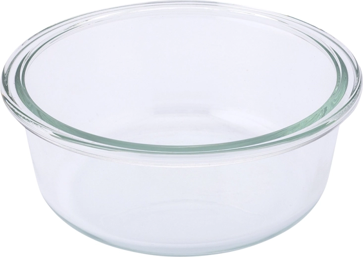 Recipiente de vidrio transparente para una visión rápida