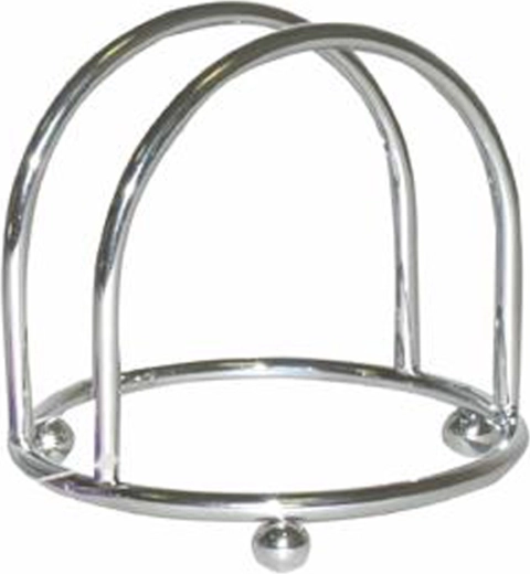 Servilletero de metal cromado en forma de herradura 10,4 × 12 cm