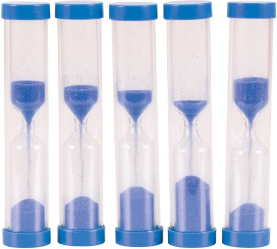 Bigjigs Toys reloj de arena 5 minutos azul