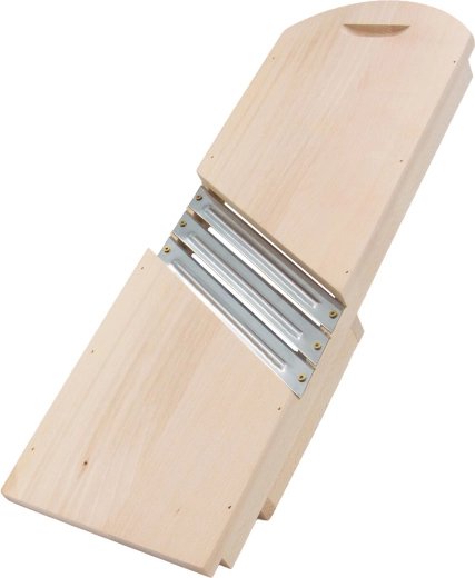 Cortador de col de madera con tres cuchillas, 55,5 cm