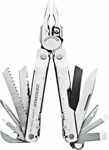 Herramienta multifunción Leatherman Super Tool 300 plateada