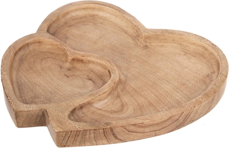 Forma decorativa de doble corazón