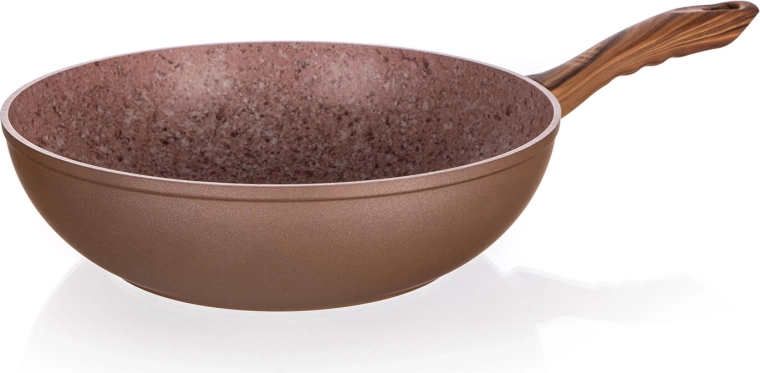 Sartén wok de 28 cm con superficie antiadherente Smart Stone Brick