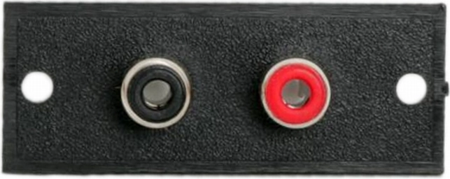Terminal RCA empotrable con 2 conectores hembra