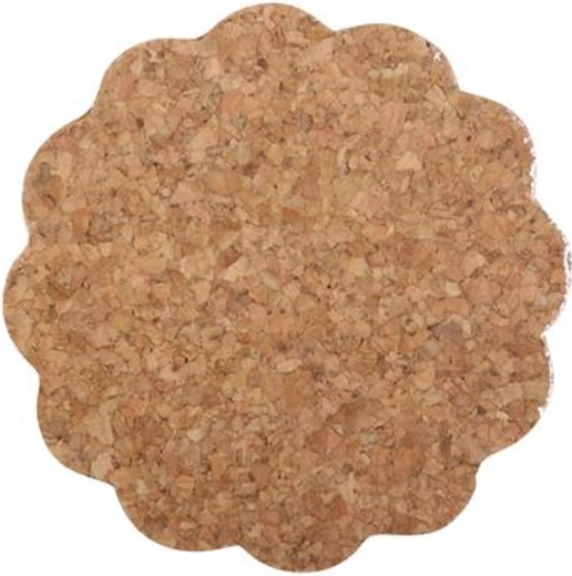 Posavasos de corcho TORO flor, 6 uds., 9,5 cm