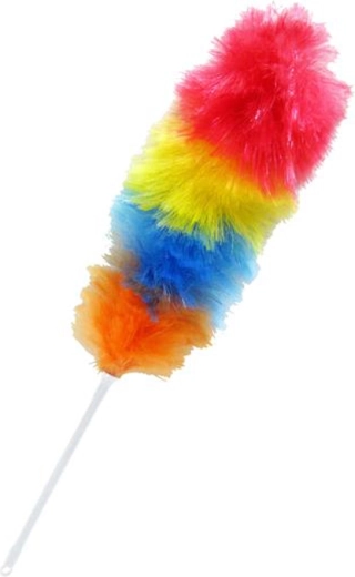 Plumero antiestático con flecos de colores 66 cm
