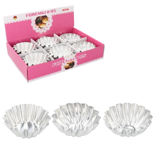 Molde para hornear bizcochos de 9,5 cm con superficie antiadherente