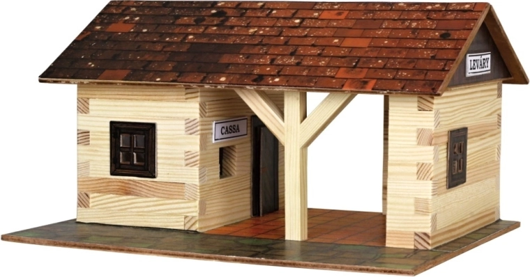 Walachia maqueta de madera para pegar de estación de ferrocarril