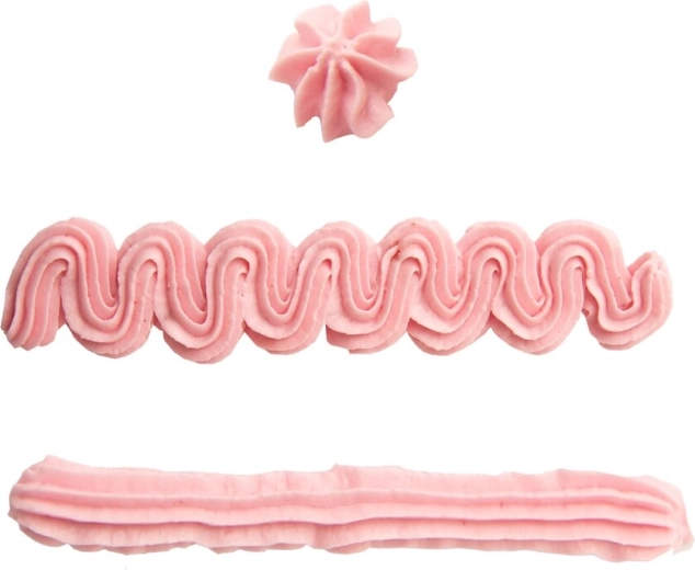 Decoración con rosetones, ondas y franjas