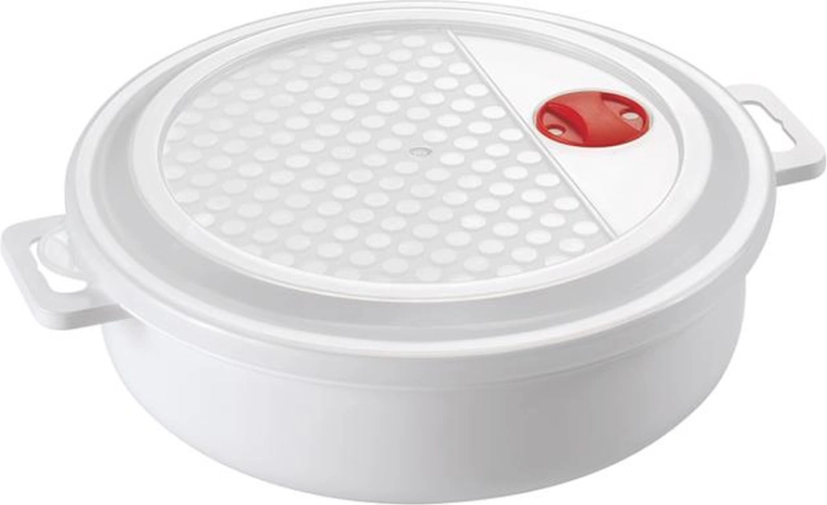 Recipiente de plástico para microondas con tapa 2 l