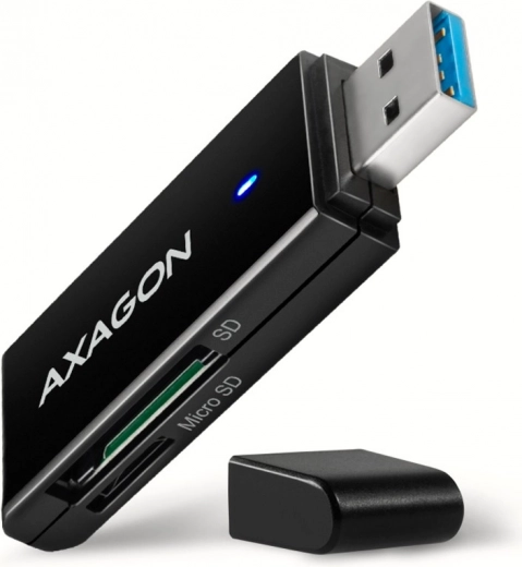Lectora externa de tarjetas USB-A 3.2 Gen 1 AXAGON con soporte UHS-I