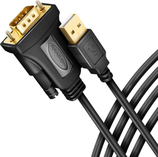 Adaptador USB 2.0 a RS-232 con puerto serie, cable de 1,5 m, chip FTDI