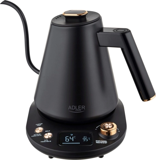 Hervidor eléctrico Adler con cuello de cisne de 1 l