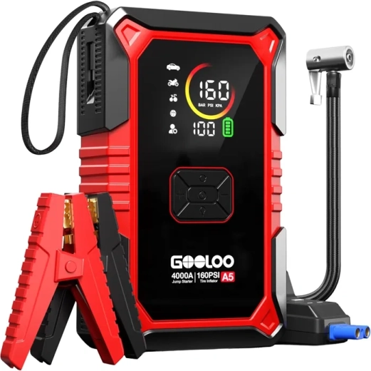 Gooloo A5 arrancador 2 en 1 con compresor y powerbank