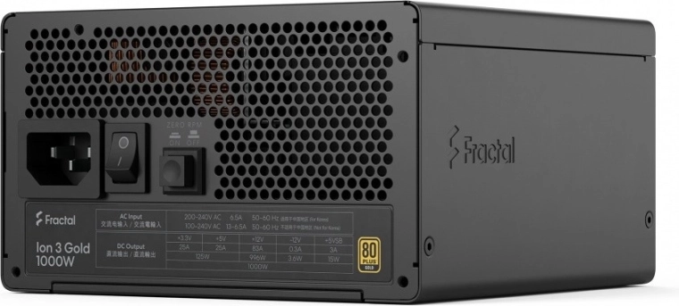Fractal Design Ion 3 Gold 1000 W 80 Plus Gold – fuente de alimentación totalmente modular