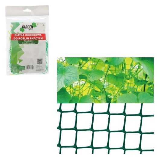 Red de soporte de jardín para plantas trepadoras 0,9 × 1,8 m, verde