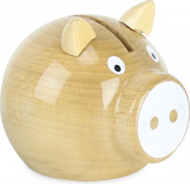 Vilac hucha cerdito blanca de madera