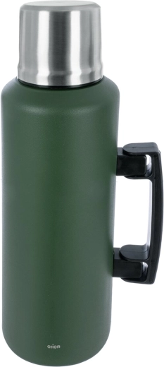 Camp termo termo de acero inoxidable 2,1 l verde con asa