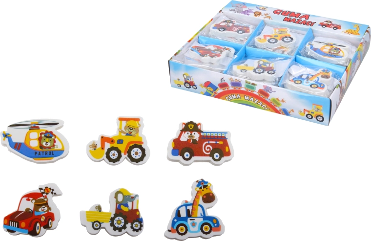 Goma de borrar Coche - 1 unidad