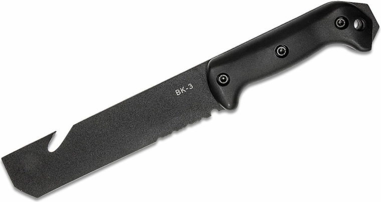 KA-BAR Becker Tac Tool cuchillo táctico 17,5 cm, negro, Zytel, funda