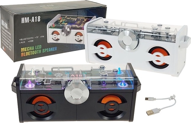 Altavoz Bluetooth con radio FM e iluminación LED