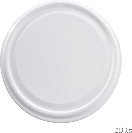 Tapa metálica 100 mm blanca (10 uds.)