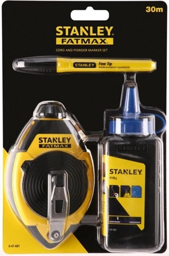 Cordel trazador 30 m con rotulador y polvo STANLEY