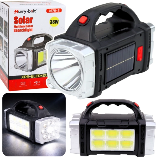 Linterna LED solar multifuncional de gran angular 38 W