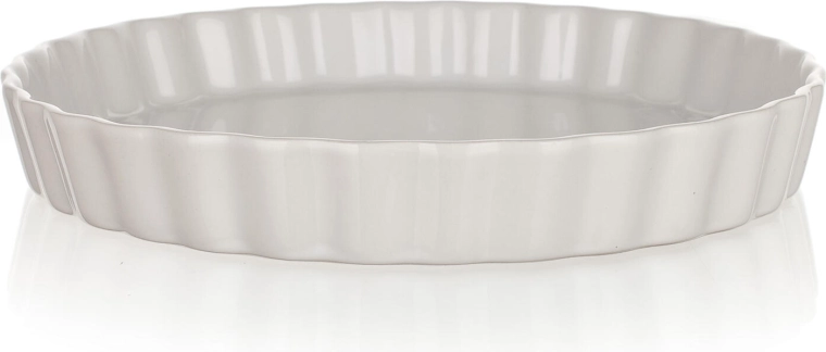 Molde redondo para hornear Culinaria blanco 28,5 cm