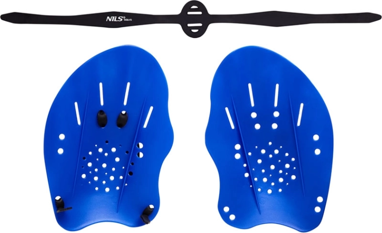 Palas de natación NILS Aqua azules