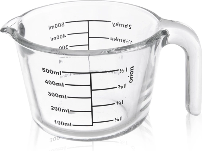 Jarra medidora de cocina de vidrio 500 ml