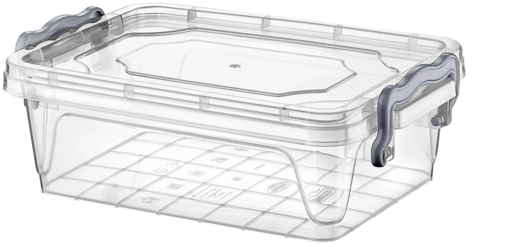Caja de almacenamiento de plástico Multi Box 3,8 l con tapa