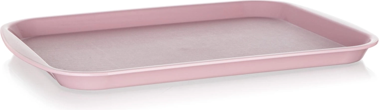 Bandeja de servicio de plástico rosa 35 × 26 cm Culinaria