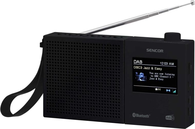 Radio digital DAB+ y FM con RDS, Bluetooth y batería recargable