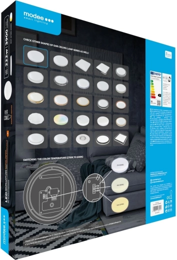 Selección del color de la luz 3CCT (2700–6500 K)