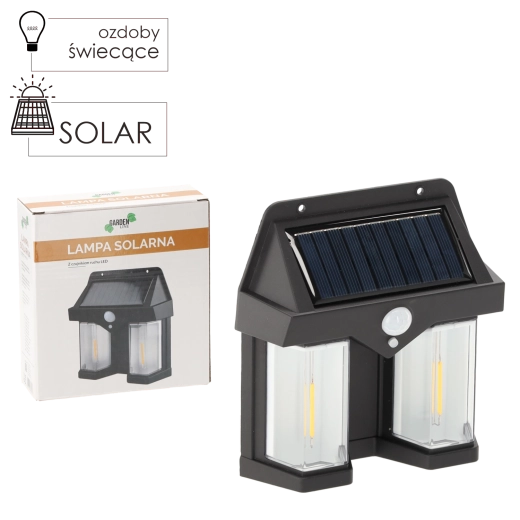 Luz LED solar de pared con sensor de movimiento