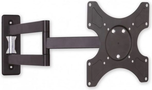 Soporte de pared para LCD/LED 19–37" con brazo doble, 25 kg, negro