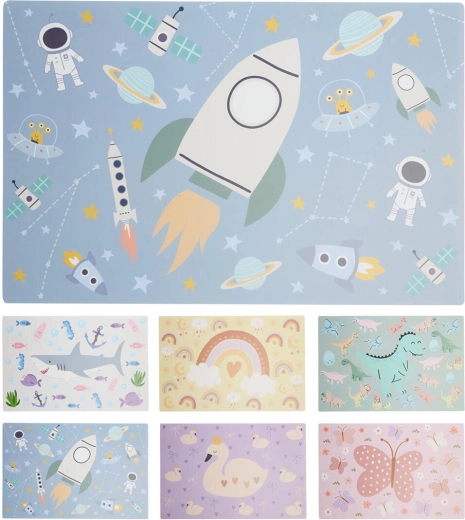 Mantel individual infantil Zoo 44 × 29 cm - 1 pieza