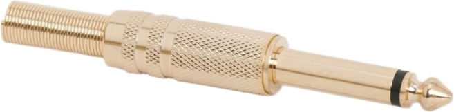 Conector Jack mono de 6,3 mm chapado en oro
